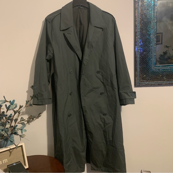 UNIQLO U Oversized Single Breasted Green Coat XL Men’s - Picture 1 of 15